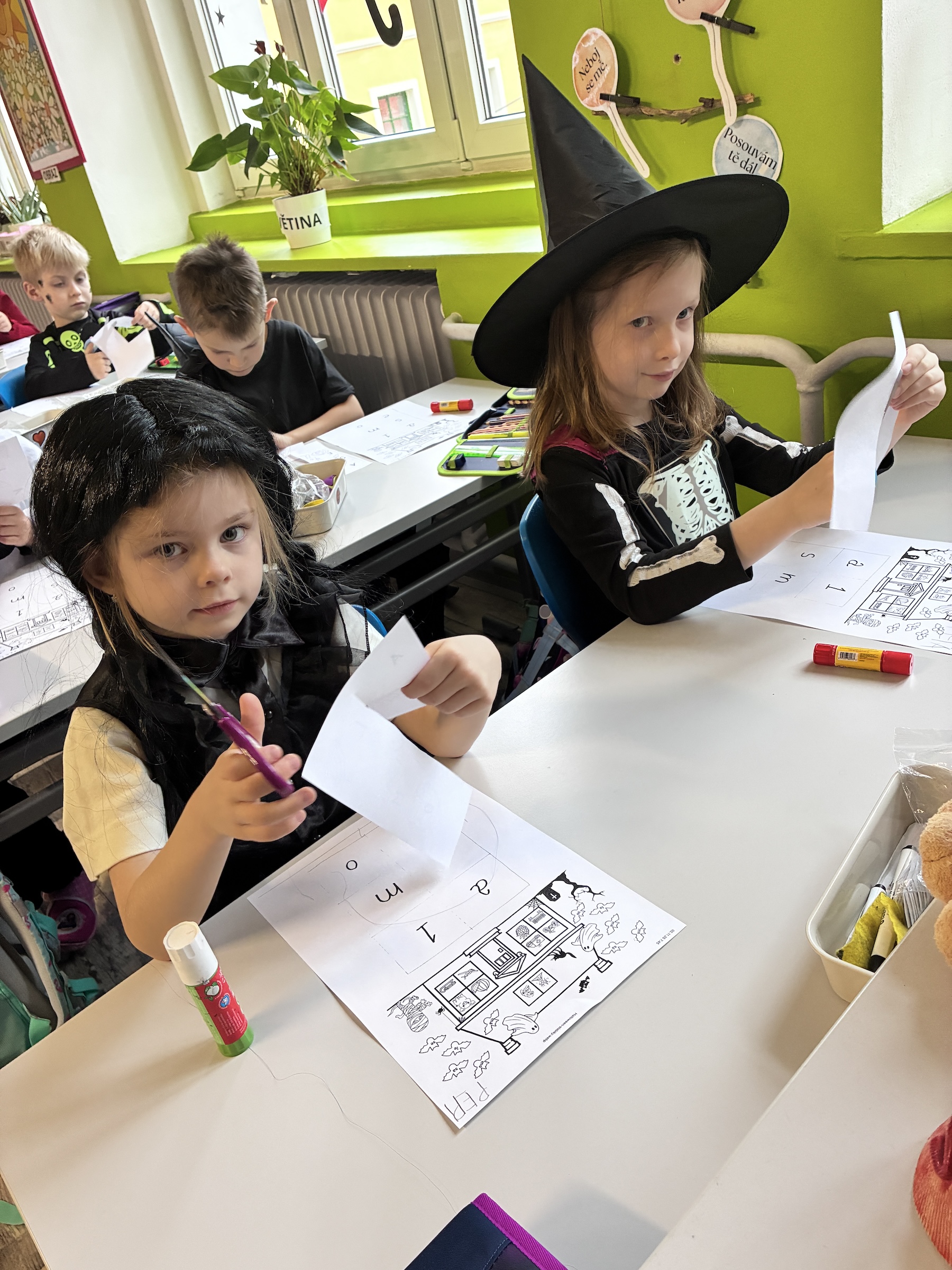 Halloweenské dopoledne v první třídě